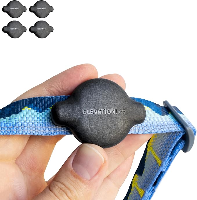 Elevation Lab TagVault™ Compact AirTag Dog Collar Mount (4 Pack) - IP68 Waterproof, Doesn't Dangle, Fits All Width Collars