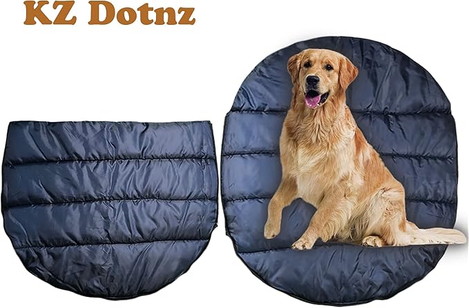 Soft Warm Dog Sleeping Bag, Large Portable Waterproof Camping Pet Bed, Packable Dog Bed for Camping, Hiking, Indoor Use