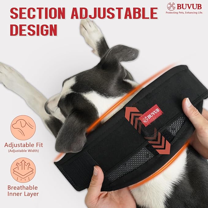 Adjustable Dog Neck Brace for Neck Pain & Injury Relief - Soft & Comfortable Support Collar for Dogs for Recovery After Surgery or Injury(Small)