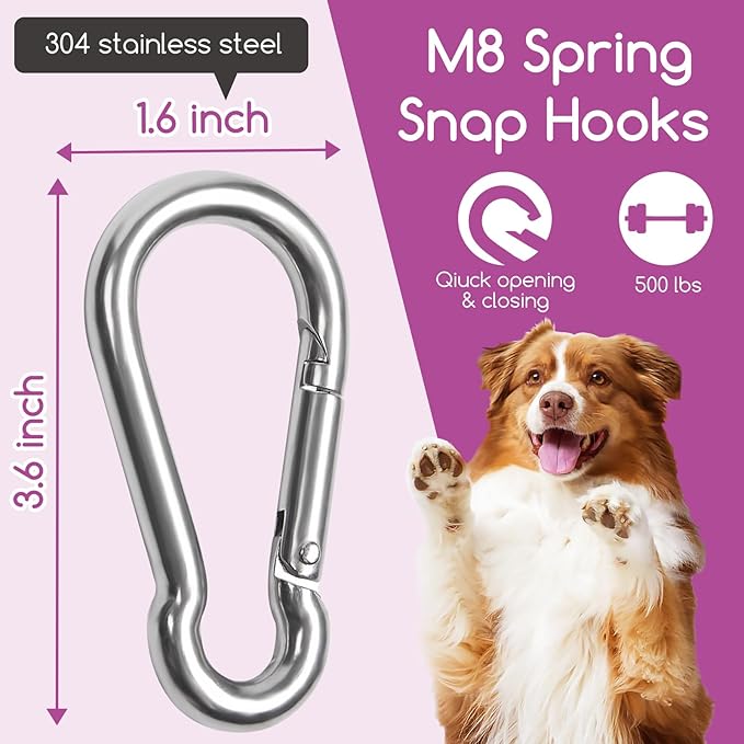 Heavy Duty Dog Tie Out Cable 30ft with Stake - 360° No Tangle Swivel, Spiral Anchor for Dogs up to 210 lbs, Yard Camping Use