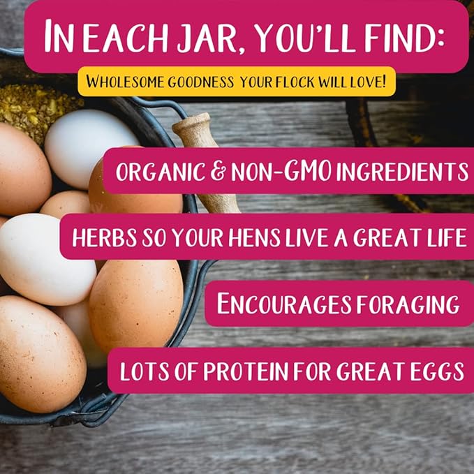 20.5 lb Pampered Chicken Mama Dust Bath with Organic Herbs & Essential Oils for Chickens, Quail, & Poultry | Dust Bath for Chickens to Keep Feathers Clean & Healthy