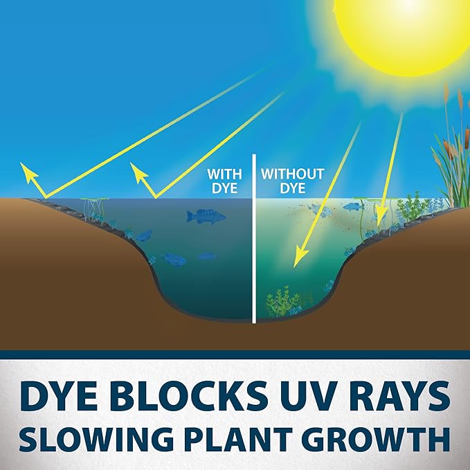 Airmax Black DyeMond Pond Dye Packets Natural Water Colorant for Ponds, Beneficial UV Blocking Color Concentrate, Maintain Clean & Clear Water, Fish, Bird & Animal Safe, 16 Packet