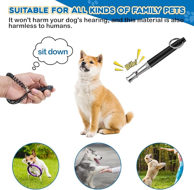 JIURUN Dog Treat Bag, Dog Training Kit - Treat Pouch, Pet Training Fanny Pack, Puppy Training Clicker, 2-in-1 Whistle Clicker, Collapsible Dog Bowl, 2 Dog Poop Bag（Gray）