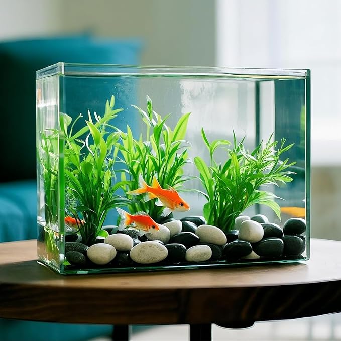 5 Lbs River Rocks for Plants,0.4-1.2 Inch Decorative Ornamental Pebbels, High Polished Stones for Garden Landscaping, Smooth Gravel Filler for Outdoor Plants, Succulents, Fish Tank and Vases, White