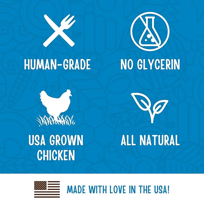 Full Moon Chicken Fillet Healthy All Natural Dog Treats Human Grade Made in USA 48 oz