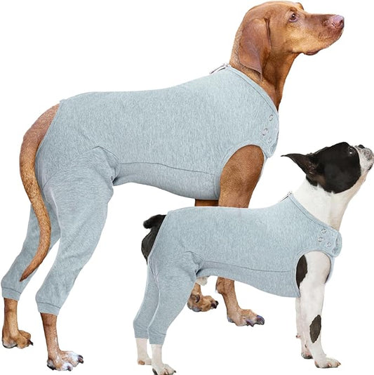 Nanaki Dog Wound Care Shirt,Dog Leg Sleeve to Stop Licking Rear Leg and Abdomen,Pet Surgery Suit Female Spay,Dogs Onesie for Surgery Female Male,Pet Surgical Recovery Suit Female Wound Heal Clothes