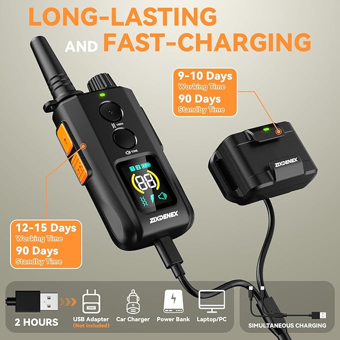 Shock Collar for Dogs, 3200FT Dog Training Collar with Remote Control, IPX7 TPU Waterproof Dog Collar with Buzzer, Vibration, Safety Shock 4 Training Modes, Suitable for All Small, Medium, Large Dogs