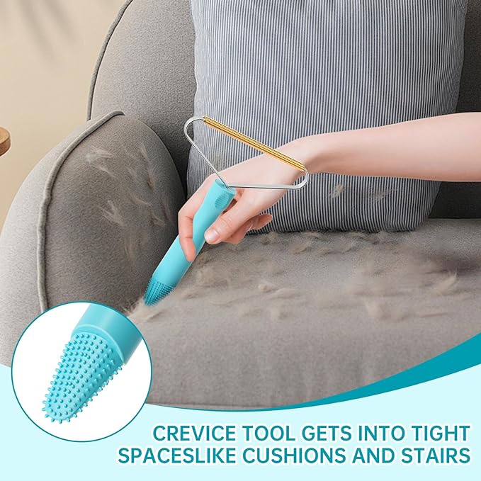 3-Pack Pet Hair Removal Tool,Dog Cat Hair Remover,Lint Shaver Cleaner Pro,Fur Removal Tool,Portable Carpet Scraper,Carpet Rake,Pet Hair Brush for Carpet,Clothes,Car Mats,Couch,Pet Bed,Furniture