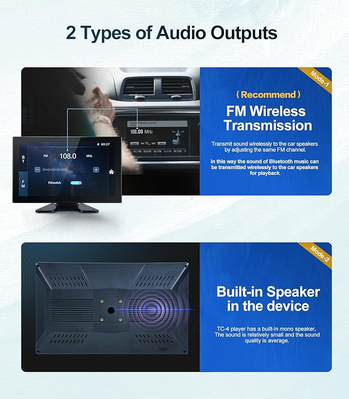 4 Channel 1080p Backup Camera Dash Cam for RV/Truck/Trailer/Van/SUV/Cars,10.2 Inch Touch Screen Quad Split Parking Monitor with DVR Recording/Playback/Bluetooth/FM Radio/Music/Video Player