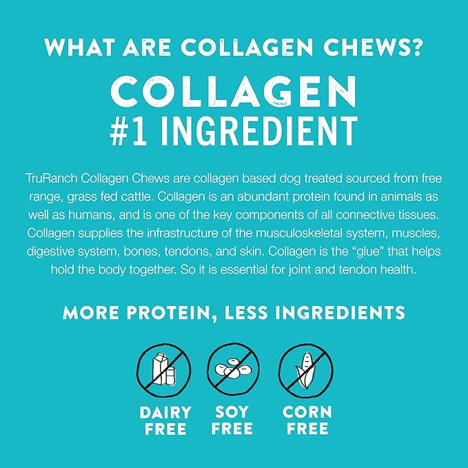 5" BBQ Collagen Skewers - Collagen Dog Chews - Long Lasting Healthy Joint Support Dog Treat - Rawhide Alternative - Skin & Coat Health, 1 Bag, 15 Count