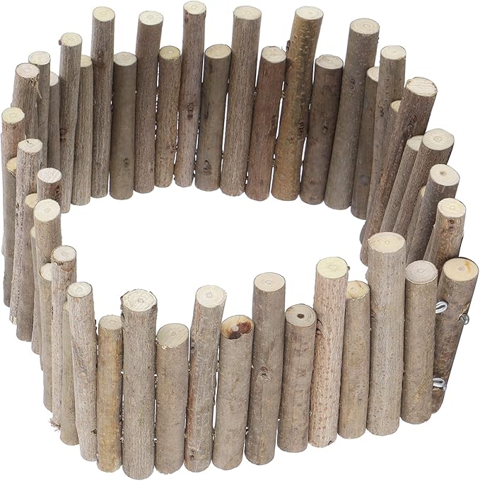 Ejoyous Hamster Wooden Bridge, Wood Ladder Hamster Fence Hideout Cage Bedding Climbing Toys for Syrian Hamsters Gerbil Small Animals (50CM Fence)