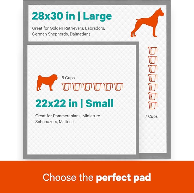 Scented Puppy Pads, [50 Count], Dog Pee Pads for Training, Absorbent Potty Pads for Dogs, Quick-Drying Leakproof Large Dog Pads with Odor Control, 26"x30", XL Puppy Pads for Indoor/Outdoor Use