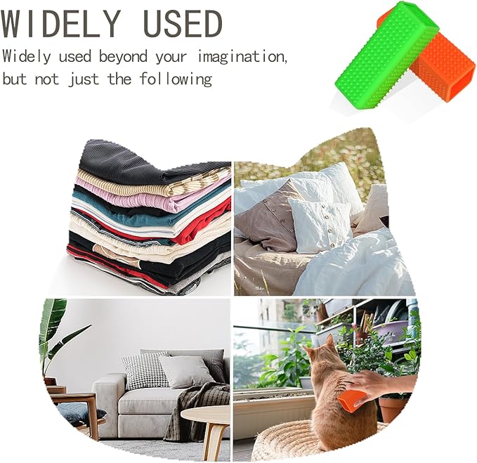 2pcs Pet Hair Remover, Car Carpet Cleaner for Dog & Cat Hair, Interior, Furniture, Sofa