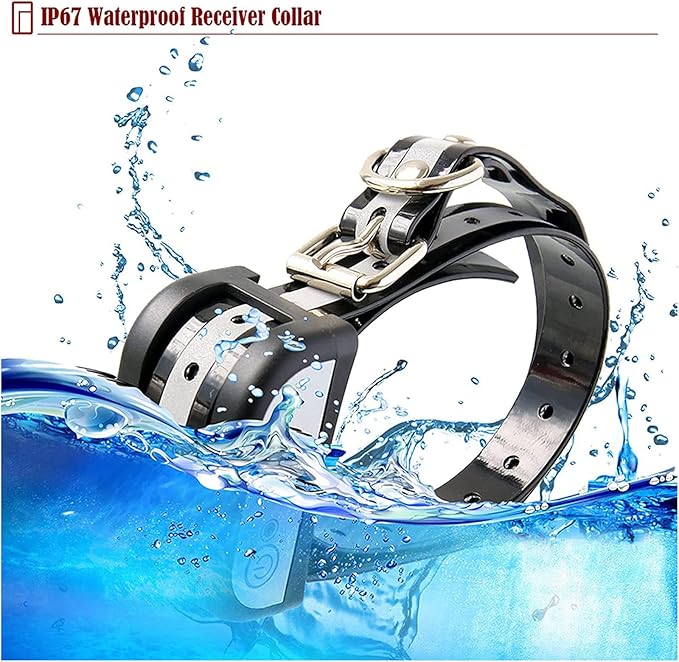 2 in 1 Wireless Dog Fence & Remote Training Collar, 2023 Pet Containment System, Dog Electric Boundary Container System, Adjustable Control Range, Waterproof, for 1 2 3 Dogs,for3dogs