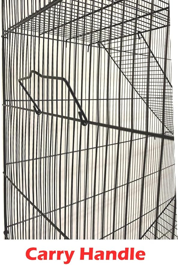 Extra Large 4-Floors with Tight 3/8-Inch Bar Spaing for Ferret Chinchilla Sugar Glider Rats Mice Hamster Gerbil Squirrel Rodent Degu Dagus Small Animal Critter Cage
