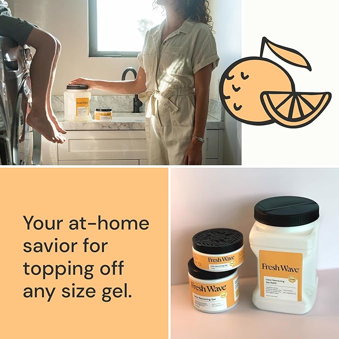 Fresh Wave Orange Odor Removing Gel Refill, 63 oz