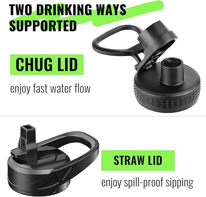 32 oz Glass Water Bottle with Straw and Handle, Sports Motivational Water Flask with Silicone Sleeve, Large Leakproof Water Flask Cup with Time Marker for Travel, Gym, Navy