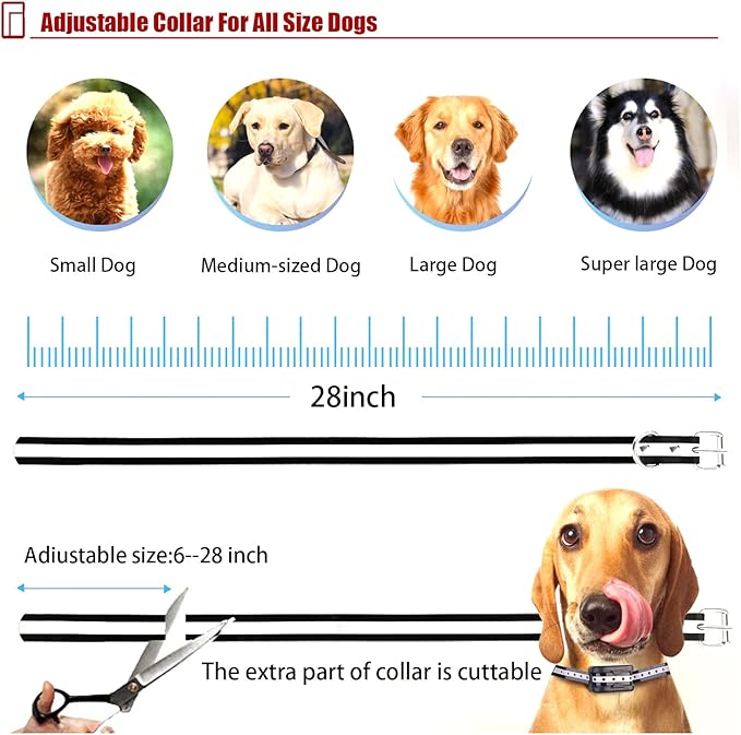 2 in 1 Wireless Dog Fence & Remote Training Collar, 2023 Pet Containment System, Dog Electric Boundary Container System, Adjustable Control Range, Waterproof, for 1 2 3 Dogs,for3dogs
