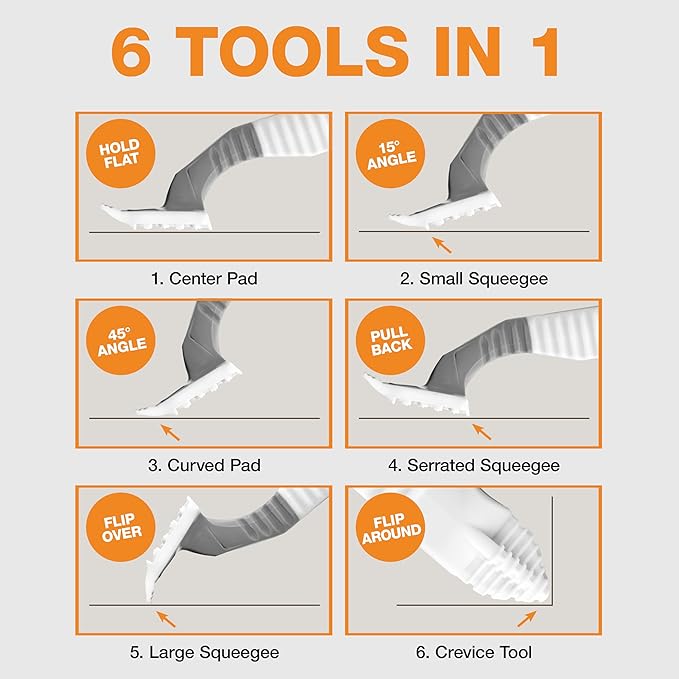 FurDozer X6 Pet Hair Remover & Auto Detailing Tool - Cat & Dog Hair Remover for Carpets, Car Interiors, Couches, Bedding, & Furniture - Reusable Pet Hair Removal Tool for Cat and Dog Fur & Lint, Grey