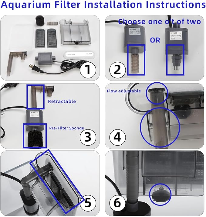 3 Gallon Glass Small Fish Tank, Betta Fish Tank Starter Kit with Filter, Lights,Lid.