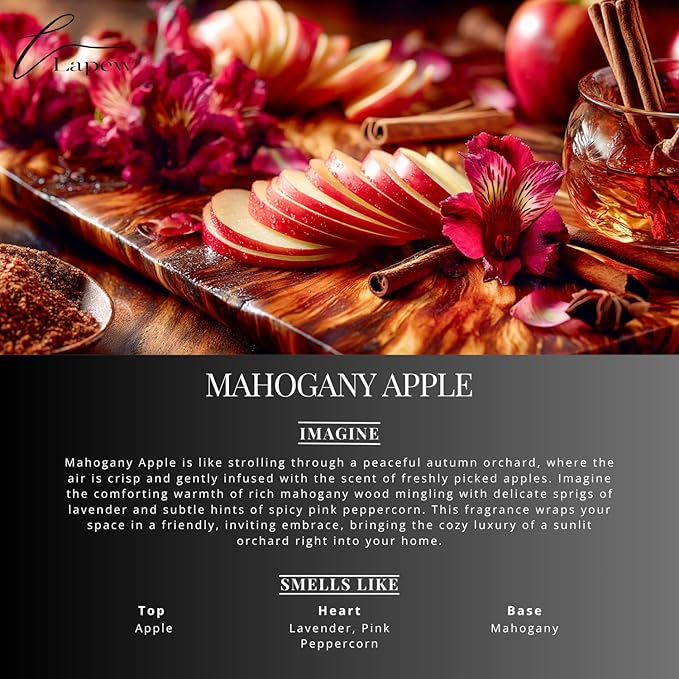 Mahogany Apple Carpet Freshener Powder: Powerful Odor Eliminator for Home, Upholstery Deodorizer, Carpet Deodorizer, Pet Urine, Cat Litter Box - Mahogany Apple Fragrance