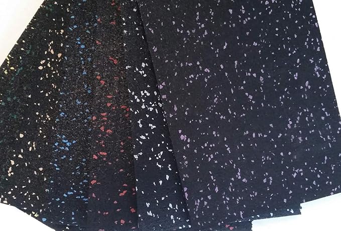 American Floor Mats 1/4in (7mm) Thick 10% Red 4' x 45' Heavy Duty Rubber Rolls, Protective Exercise Mats, Home Gym Rubber Flooring