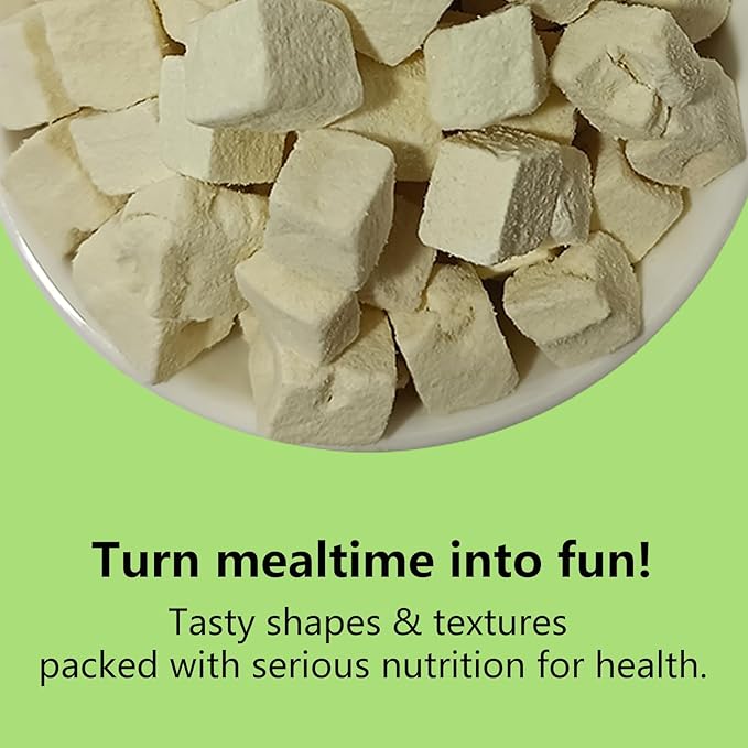 Freeze-Dried Tofu Hamster Treats, Grain-Free & Healthy Chews, High Protein Natural Snacks for Small Pets, Rabbits, Gerbils, Mice Degus, Chinchilla, 4.5 oz Pack