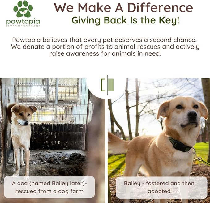 Pawtria Certified Home Compostable Dog Poop Bags (120), Biodegradable Poop Bags for Dogs, Cat Litter, Vegetable Starches, Eco-friendly Dog Waste Bags, Leakproof, Easy to Open, Give Back