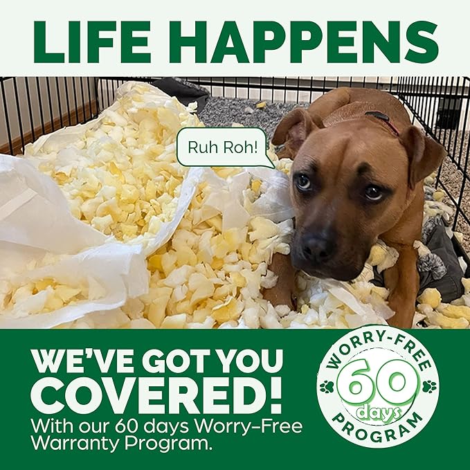 Furhaven Cooling Gel Dog Bed for Large Dogs w/ Removable Bolsters & Washable Cover, For Dogs Up to 95 lbs - Plush & Suede Sofa - Deep Pool, Jumbo/XL