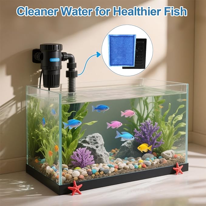 6 Pack Fish Tank Filter Cartridge, Rite-Size C filter cartridges Compatible with Marineland Penguin PRO Power Filters 275/375 & Original Penguin Power Filters 200/350 and AQUA-Tech 20-40 & 30-60