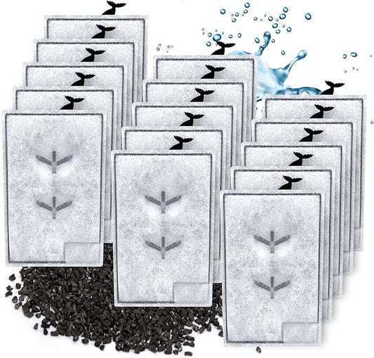 Erreloda 15 Packs Extra Small Filter Cartridges Replacement Compatible with Aqueon QuietFlow E Internal Power Filter Size 3