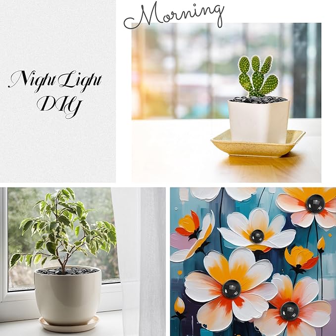 1LB Black Flat Glass Marbles for Vases, Gemstone Beads Vase Filler Decorative Glass Pebbles for Fish Tank, DIY Crafts, Aquarium Decor Rocks