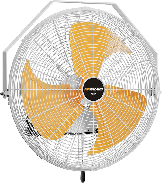 20 Inch Outdoor Wall Fan, 5800 CFM Waterproof Wall Mounted Fan Industrial Grade Metal Outdoor Fans, 3 Speeds, Adjustable Tilt, for Patio, Greenhouse, Garage, Gazebo Use, UL Listed