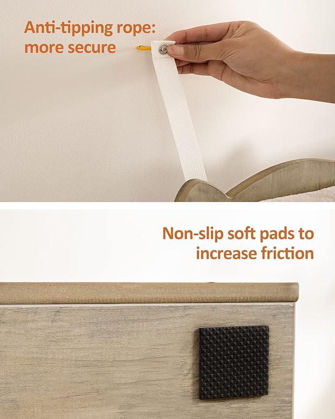 FourFurPets 43.8in 3-Tier Modern Cat Tree Tower Condo, Cat Scratch Posts for Indoor Cats, Big Plate, Two 19.7in Full Sisal Scratching Posts, Greige