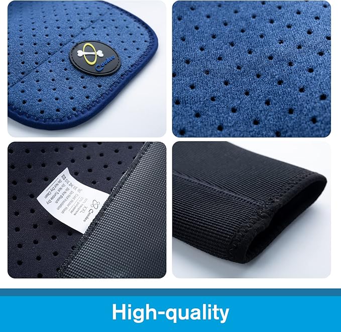 Coodeo Dog Recovery Sleeves, Cone Collar Alternative, Abrasion Resistant Dog Recovery Suit, Washable 2.5mm Thick and Waterproof, Pet Wounds Prevent Licking, Bite, Keep Dry (2XL, Blue)