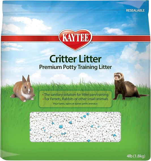 Kaytee Premium Potty Training Critter Litter for Pet Ferrets, Rabbits & Other Small Animals, 4-Pound