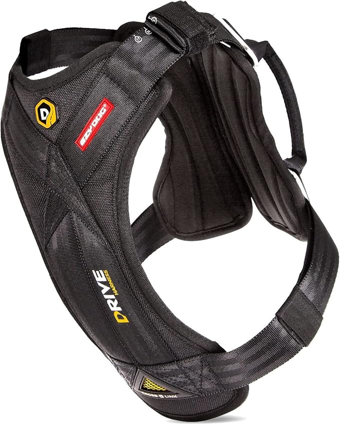 EzyDog Drive Dog Car Harness – Crash Tested and Certified (US-FMVSS 213) Dog Seat Belt Harness for Safe Travel, Adjustable with Padded Comfort (Small)