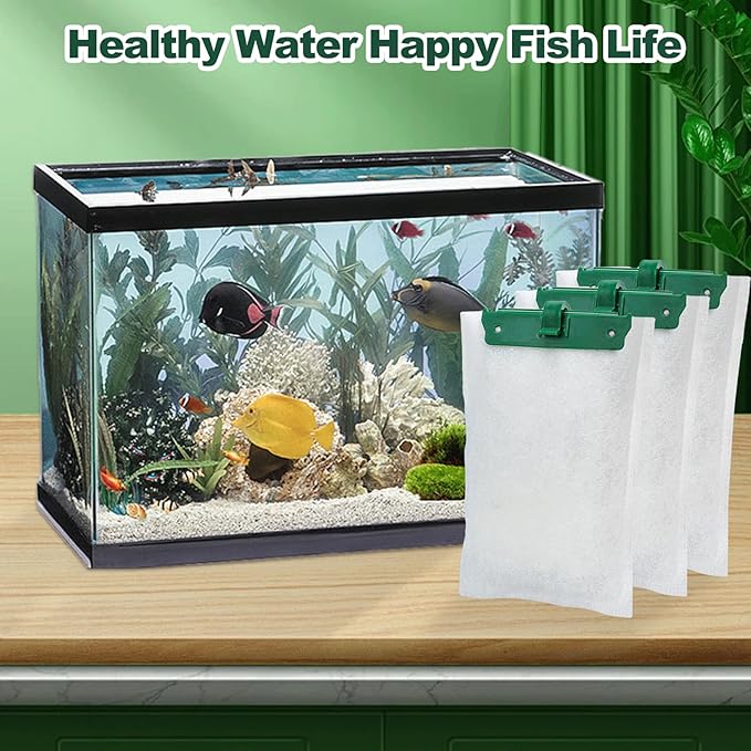 16-Count Medium Filter Cartridges Compatible with Tetra Whisper Bio-Bag Filters Medium Replacement Filter Cartridges for Whisper ReptoFilter and 10i IQ10 PF10 Power Filters -Ready to Use