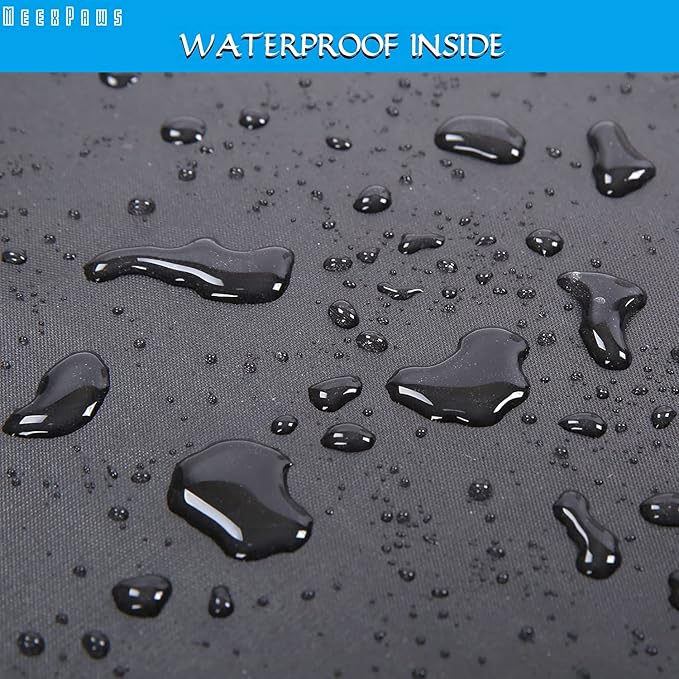 MEEXPAWS Cat Litter Box Enclosure Furniture Hidden, Cat Washroom Bench Storage Cabinet Small 19.7'' x 19.7'' x 19.7''| Dog Proof | Waterproof Inside | Easy Clean | Easy Assembly | Odor Control(Black)