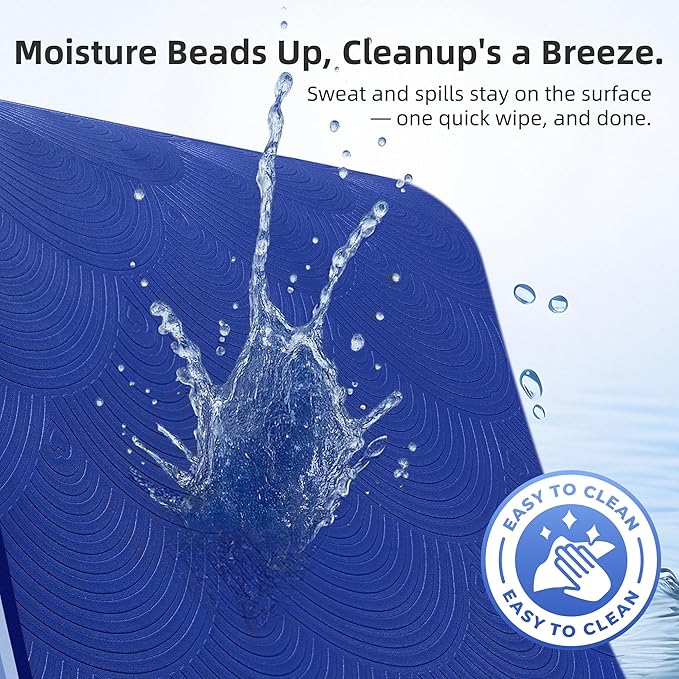 Extra Large Yoga Mat - 72"x35", 72"x48", 78"x57" - Wide TPE Exercise Mat for Home, Stretching, Couples & Family Workouts - 6-12mm Thick, Non-Slip & Waterproof - with Carry Bag and Straps