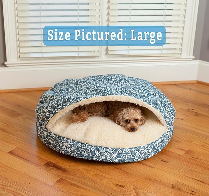 Snoozer Luxury Cozy Cave Pet Bed, Wag Collection, Small - Ramey Oxford