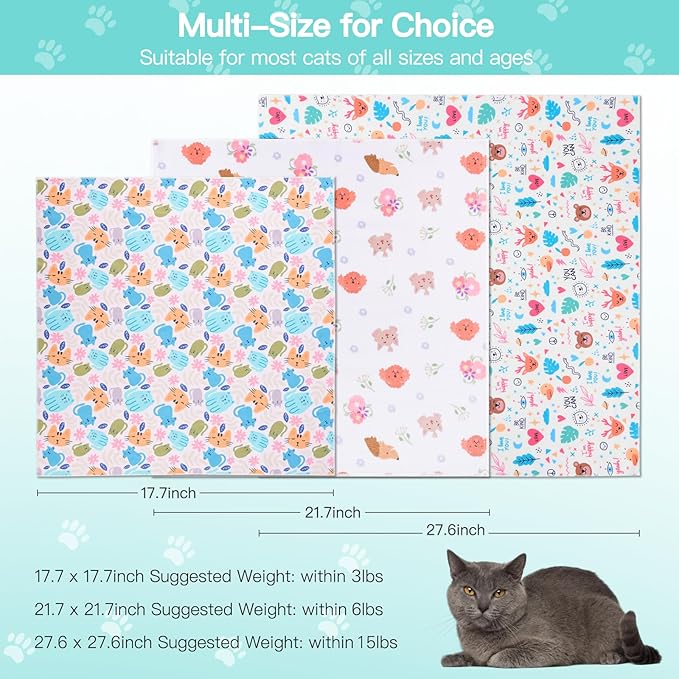 21.7" Cat Grooming Wrap, Cat Wrap for Cutting Nails, Self-Adherent Fabric Wrap for Cats, Cat Burrito Wrap Anti-Scratch, Anti-Escape, Multifunctional Swaddle Wrap Pet Tool (Swan, Large)
