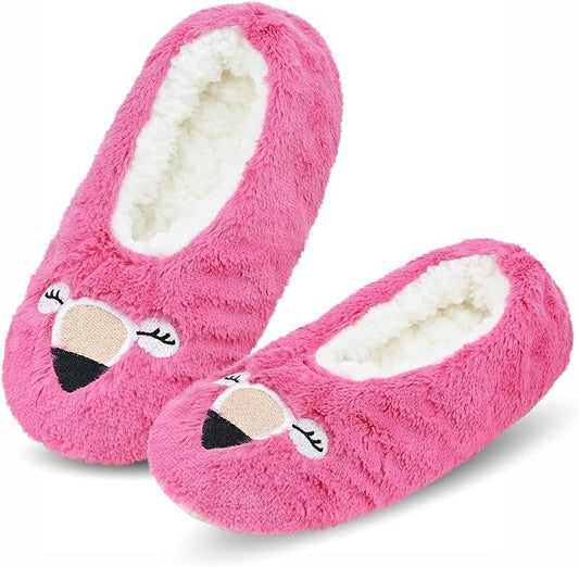 Keyela Slipper Socks for Women Grippers- House Slippers for Women Indoor- Fuzzy Cute Animal Women's/Ladies Slippers