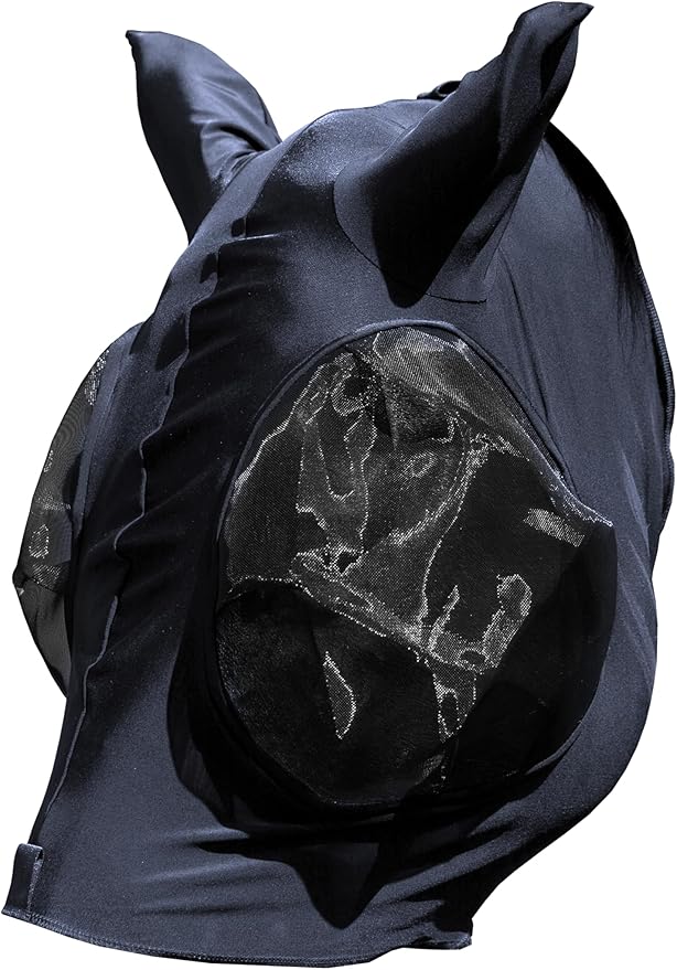 Equinavia Bug Out Fly Mask | Against Flies, Insects, UV Rays - Carbon Grey - Warmblood