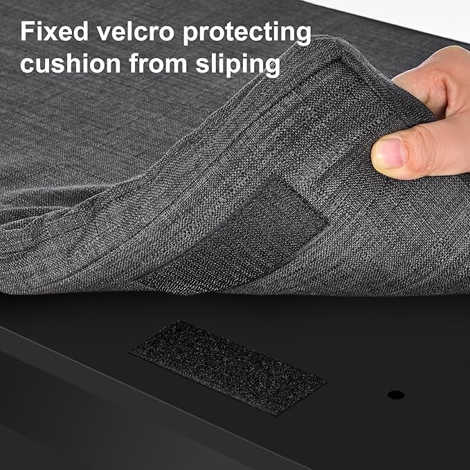 2-Tier Storage Bench, Shoe Bench with Thickened Padded Seat Cushion, Entryway Bench with 2 Doors, Adjustable Shelf, 13.8" D x 37.4" W x 18.5" H, for Entryway, Living Room, Bedroom, Black