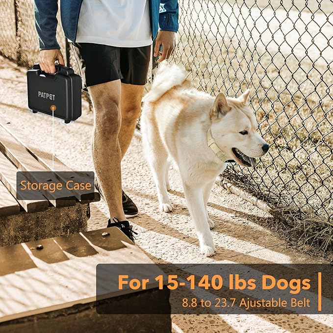Dog Training Collar 2 Dogs with APP Control - 1/2 Mile Range E Collar for Dogs, Bluetooth-Enabled Waterproof Electric Collar for Large Dogs (15-140 lbs)